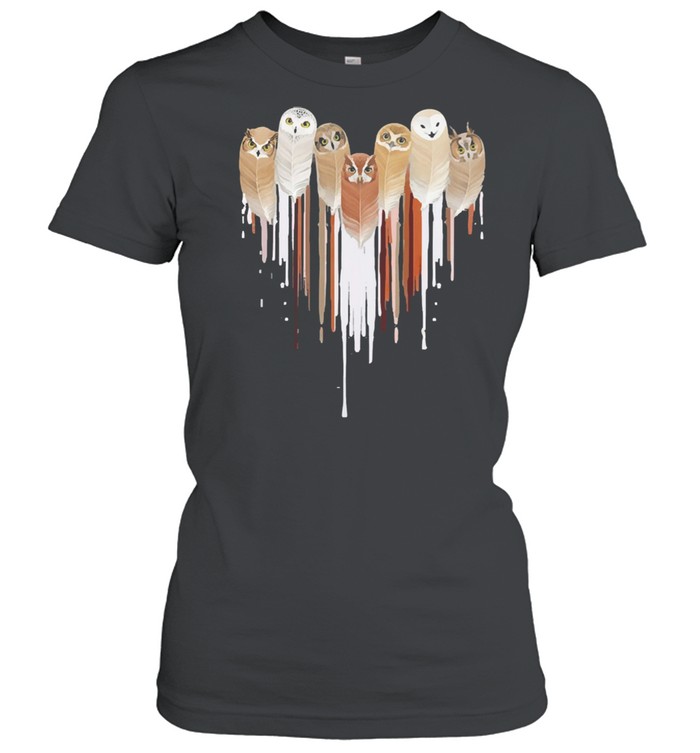 Owl heart shirt Classic Women's T-shirt