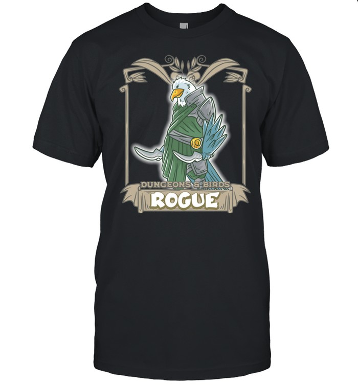 Rogue Dungeons and Birds Nerd Geek Vogel RPG Rollenspiel Langarmshirt shirt