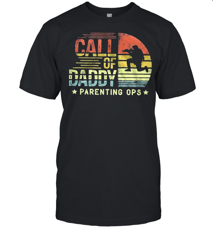 Vintage Call Of Daddy Parenting Ops Retro shirt