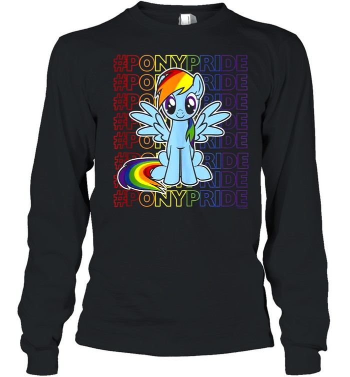 My Little Pony Friendship Is Magic Rainbow Pride Stack  Long Sleeved T-shirt