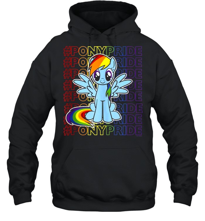 My Little Pony Friendship Is Magic Rainbow Pride Stack  Unisex Hoodie