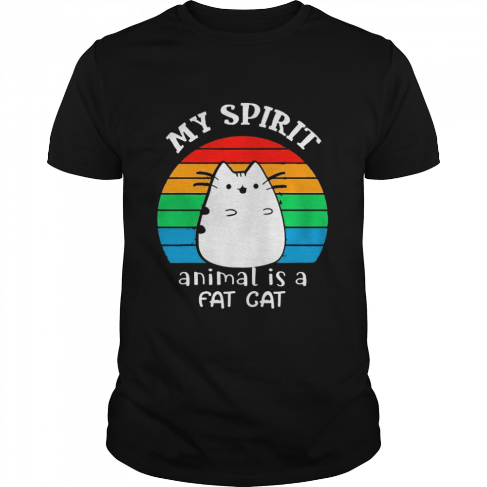 My spirit animal is a fat cat vintage shirt