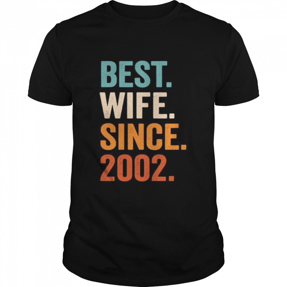 Best Wife Since 2002 19 Hochzeitstag 19 Jahre Langarmshirt Shirt