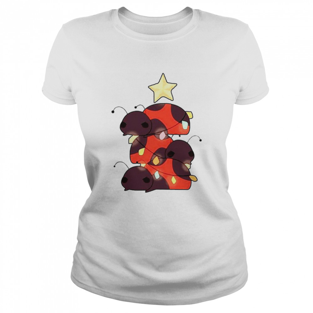 Caitibugzz Bug Tree Christmas T-shirt Classic Women's T-shirt