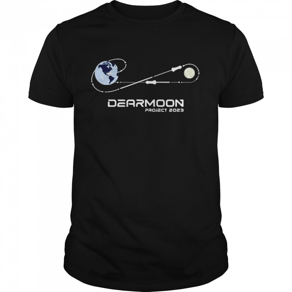 Starship Dearmoon Project Dear Moon Space Mission Rocket 2023 T-shirt