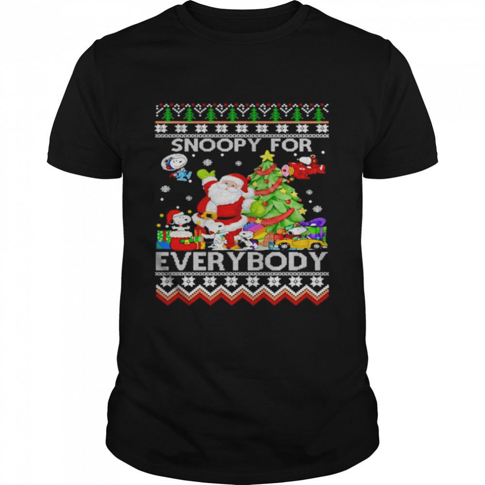 Snoopy for everybody Chirtmas Holiday shirt
