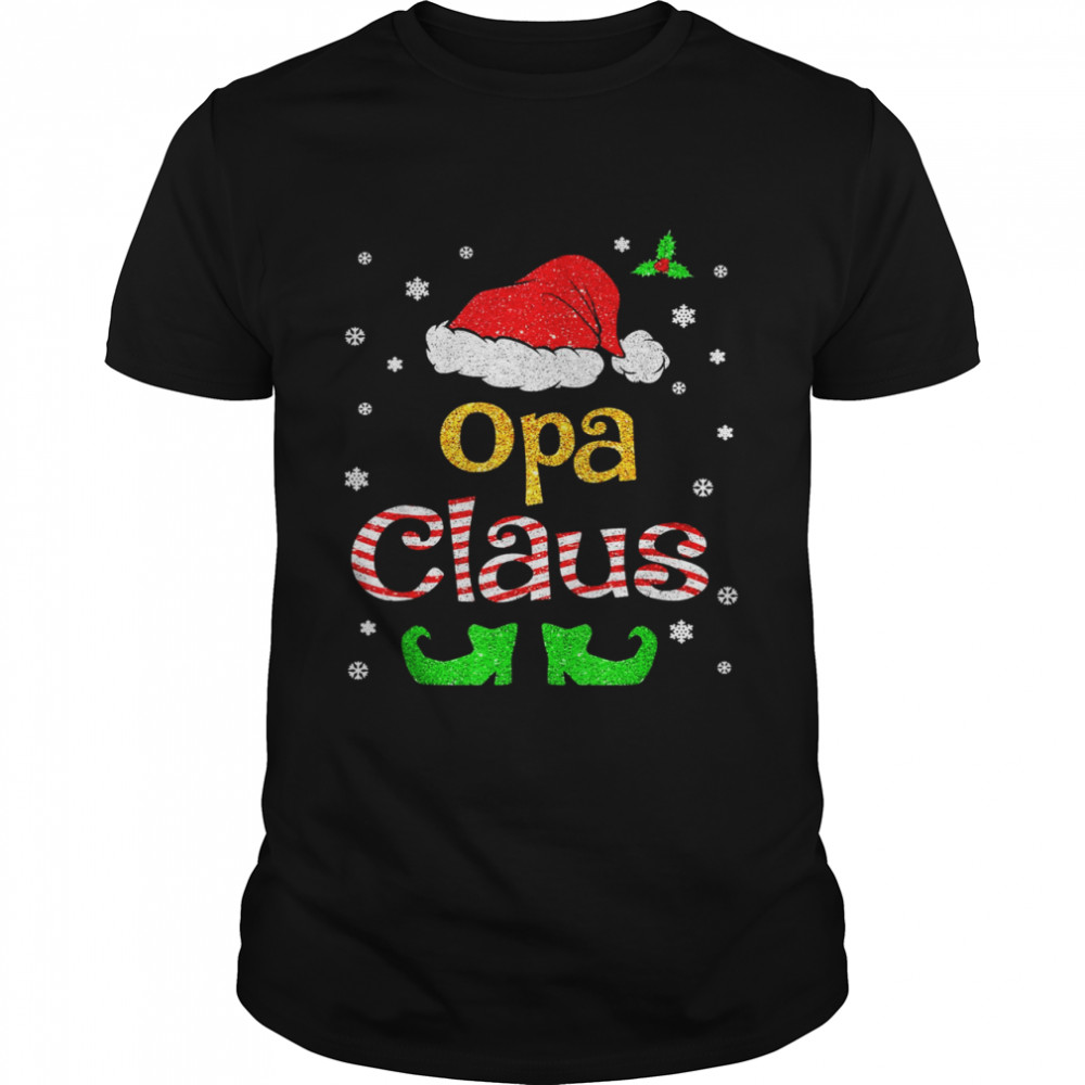 Opa Claus Christmas Pajama Family Matching Xmas Shirt