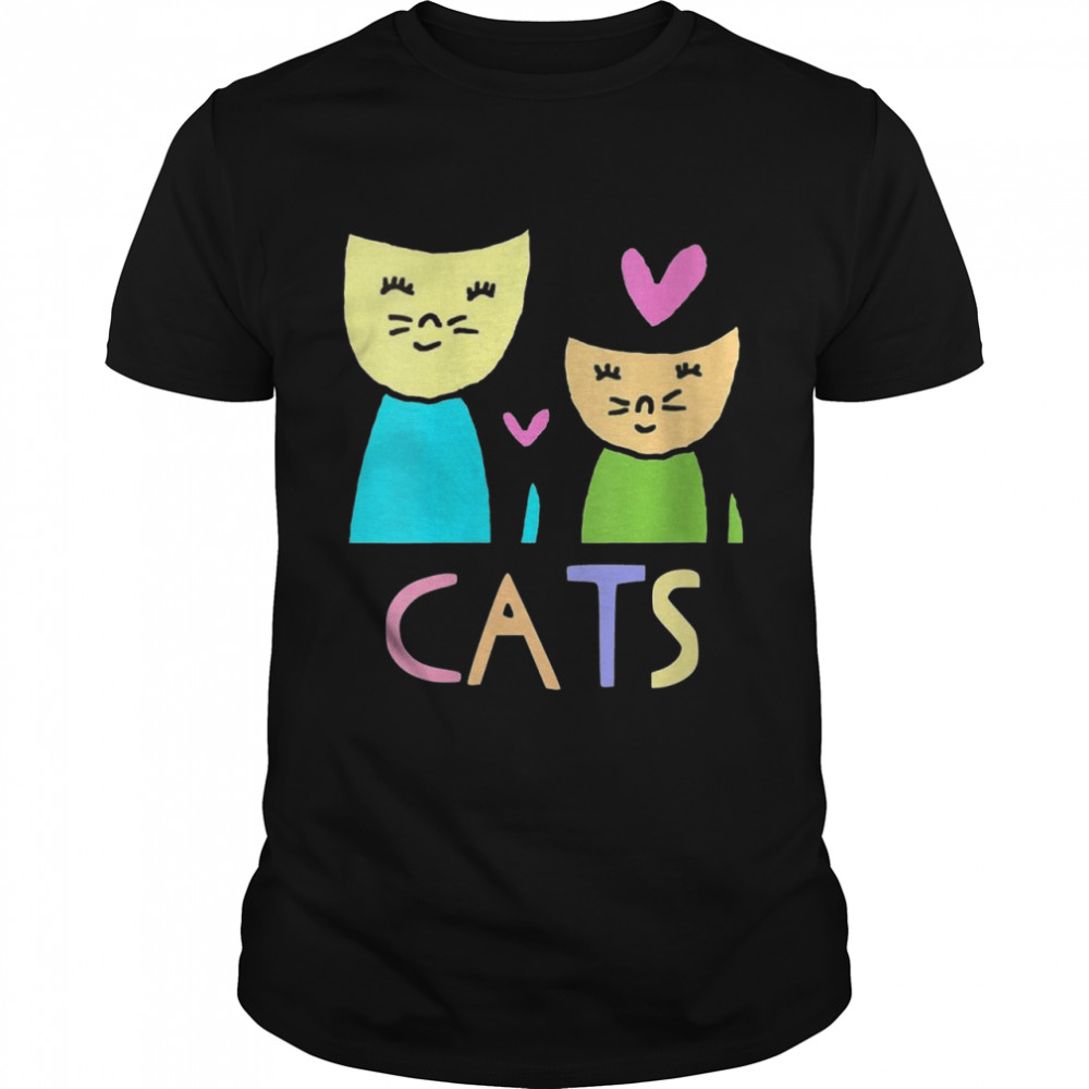 Love Cats drawing by Jad Fair Shirt