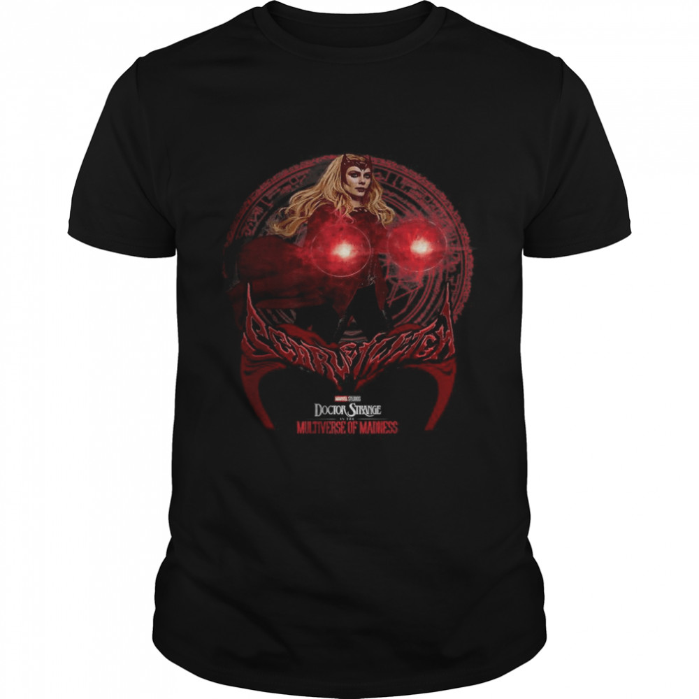 Marvel Doctor Strange 2 Scarlet Witch Geometric Poster Shirt