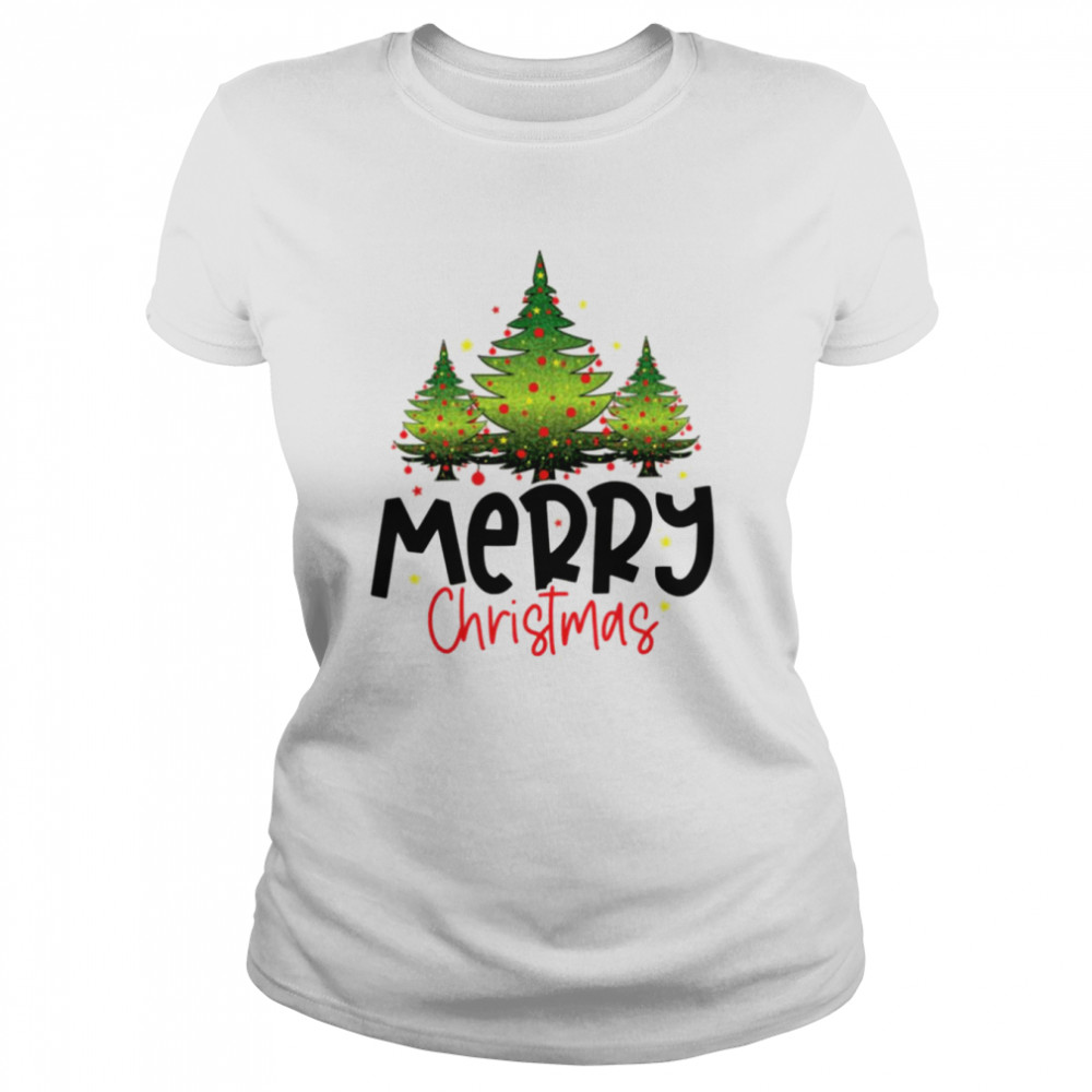 Aesthetic Design Christmas Trees shirt Classic Women's T-shirt
